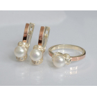 Срібний гарнітур з золотом