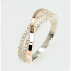 Серебряное кольцо с золотом