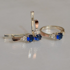 Серебряный гарнитур с золотом