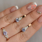 Серебряный гарнитур с золотом