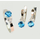 Серебряный гарнитур с золотом