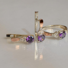 Серебряный гарнитур с золотом