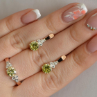 Серебряный гарнитур с золотом