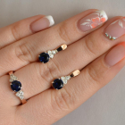 Серебряный гарнитур с золотом