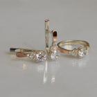 Серебряный гарнитур с золотом