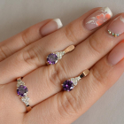 Серебряный гарнитур с золотом