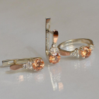 Серебряный гарнитур с золотом