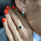 Срібна каблучка з золотом