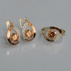 Срібний гарнітур з золотими накладками