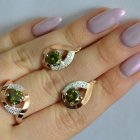 Срібний гарнітур з золотими накладками