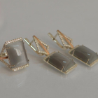 Срібний комплект з кабашонами