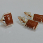 Срібний комплект з кабашонами