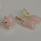 Срібний комплект з кабашонами