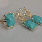 Срібний комплект з кабашонами