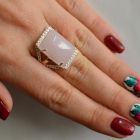 Срібна каблучка з кабашоном