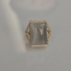 Срібна каблучка з кабашоном