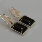 Срібні сережки з кабашонами