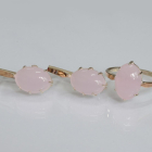 Срібний комплект з золотими пластинами