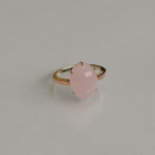 Срібна каблучка з золотими пластинами