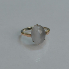 Срібна каблучка з золотими пластинами