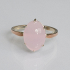 Срібна каблучка з золотими пластинами