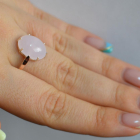 Срібна каблучка з золотими пластинами