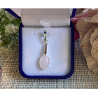 Серебряная подвеска с золотими вставками