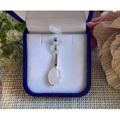 Серебряная подвеска с золотими вставками