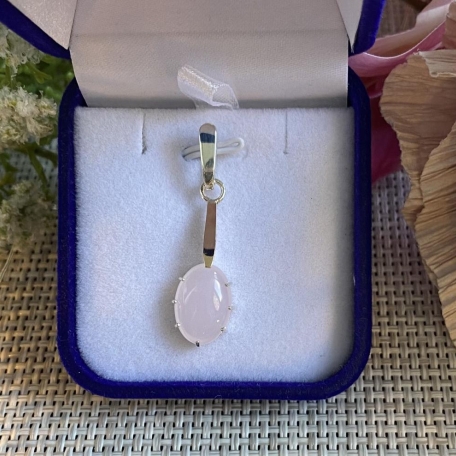 Серебряная подвеска с золотими вставками