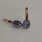 Срібні сережки з золотими накладками