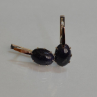 Срібні сережки з золотими накладками