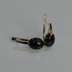 Срібні сережки з золотими накладками