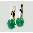 Срібні сережки з золотими накладками