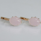 Срібні сережки з золотими накладками