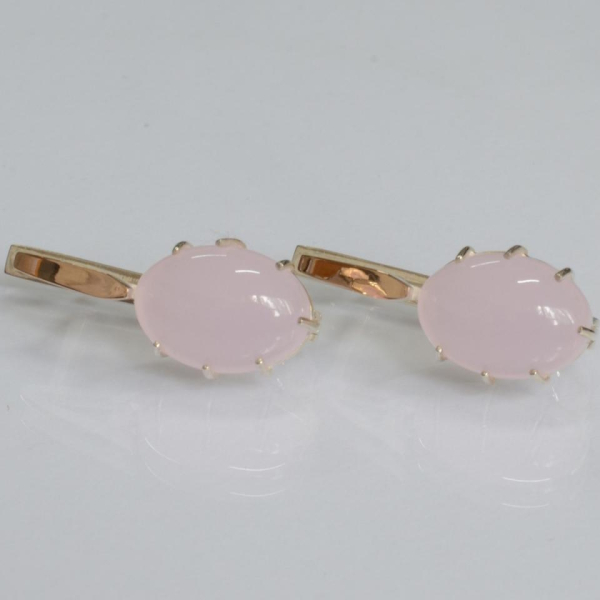 Срібні сережки з золотими накладками