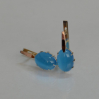 Срібні сережки з золотими накладками