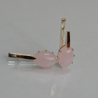 Срібні сережки з золотими накладками