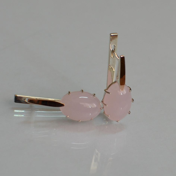 Срібні сережки з золотими накладками