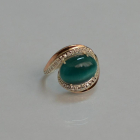 Срібна каблучка з золотом