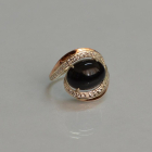 Срібна каблучка з золотом