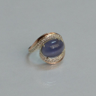 Срібна каблучка з золотом