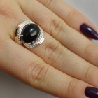 Срібна каблучка з золотом