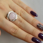 Срібна каблучка з золотом