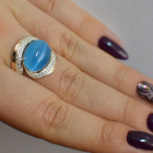 Срібна каблучка з золотом