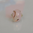 Каблучка із срібла з золотом