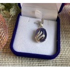 Срібна підвіска з пластинами золота