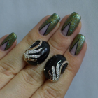 Сережки із срібла з золотом