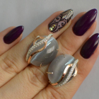 Срібні сережки з золотими накладками