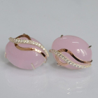 Срібні сережки з золотими накладками