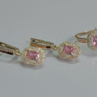 Серебряный набор с золотыми пластинами